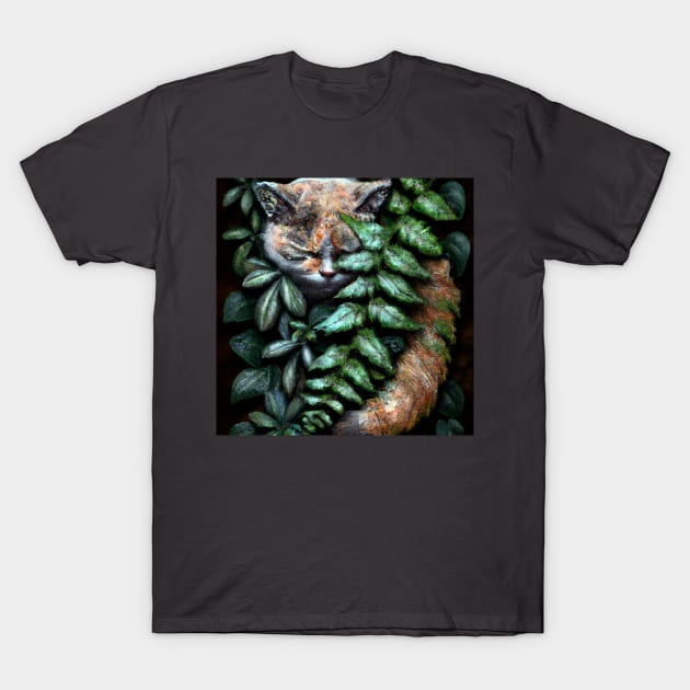 cat fern 2 T-Shirt by Bertoni_Lee